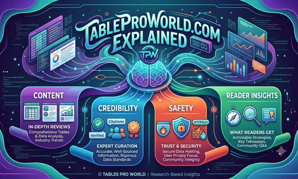 TablesProWorld.com Explained Content, Credibility, Safety and What Readers Should Know.