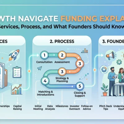 Growth Navigate Funding Explained Services, Process and What Founders Should Know.