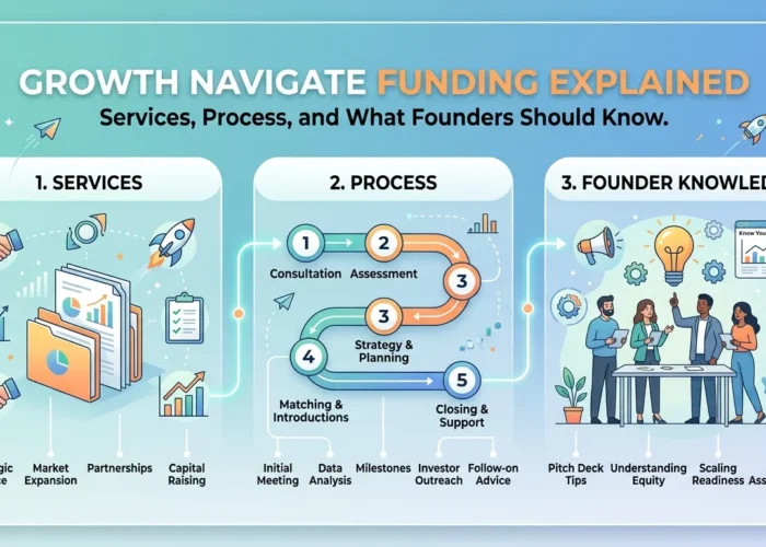 Growth Navigate Funding Explained Services, Process and What Founders Should Know.