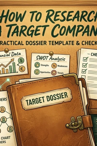 How to Research a Target Company A Practical Dossier Template and Checklist