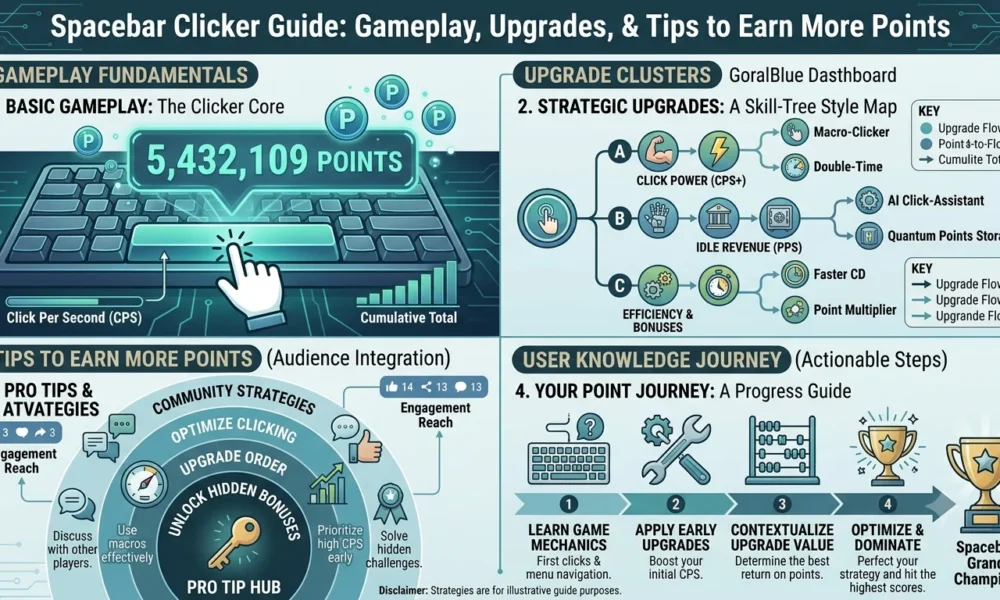 Spacebar Clicker Guide Gameplay, Upgrades and Tips to Earn More Points.
